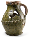 Glazed medieval pot