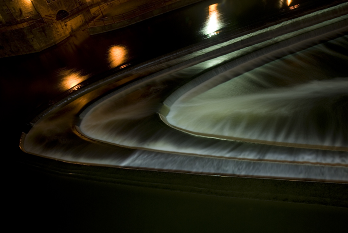 Long exposure of water feature in Bath